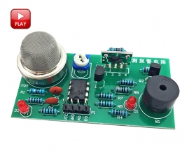 DIY Kit MQ-2 Smoke Sensor Detector Natural Gas Alarm Electronic Components Assembly Soldering Practice Kits