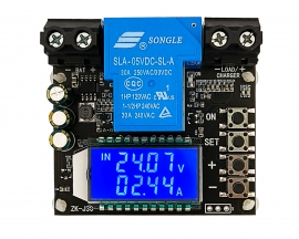 Coulometer Lead-acid Battery Voltage Monitor, Battery Capacity Monitor, 30A Charge/Discharge Controller 6V-60V LCD Display