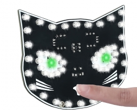 DIY Soldering Learning Kit, Touch Control Black Cat LED Light Electronic Kits, Fun Soldering Project Kits for Adults STEM Education Creative Gift DIY Soldering Learning Kit, Touch Control Black Cat LED Light Electronic Kits, Fun Soldering Project Kits for Adults STEM Education Creative Gift