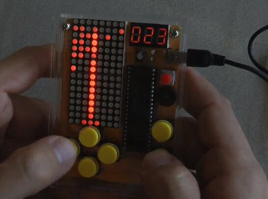 Kits de jogo diy led dot matrix display módulo eletrônico criativo  experimento kit para ts/cobra/avião/corrida/slot frutas - AliExpress