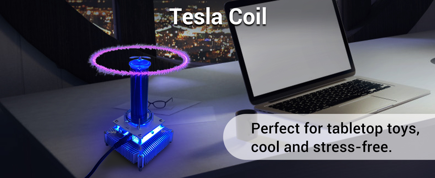 Musical Tesla Coil Plasma Speaker Artificial Lightning Wireless Lighting  Arc Scientific Educational Model, EngineDIY