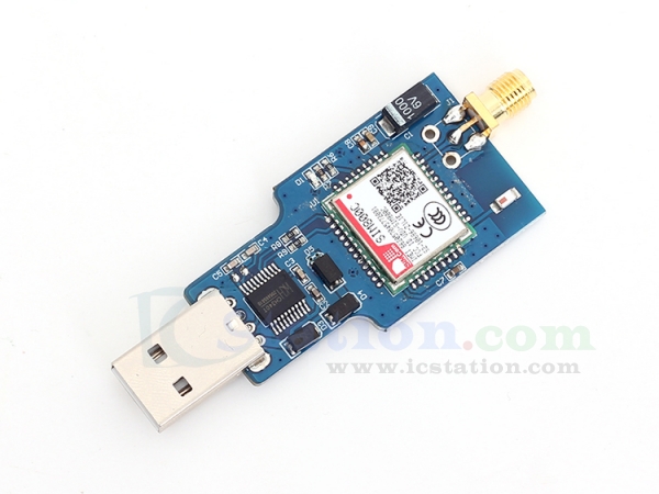 Bekijk het internet klein Smerig USB to GSM Serial GPRS SIM800C Module Wireless Bluetooth Board Sim900a  Computer Control Calling with Antenna