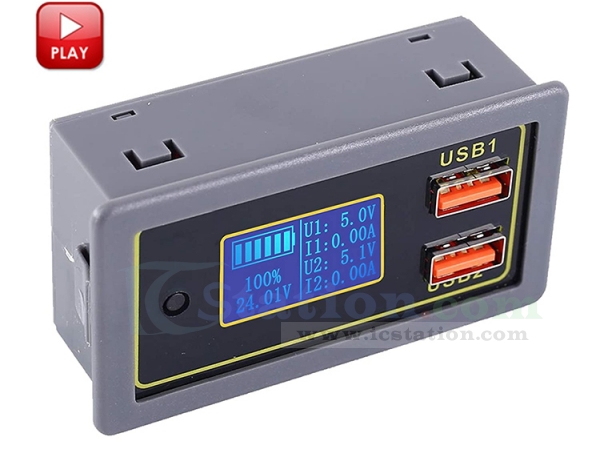 12V Universal Dual USB Digital Voltmeter and Battery Indicator Display  Module