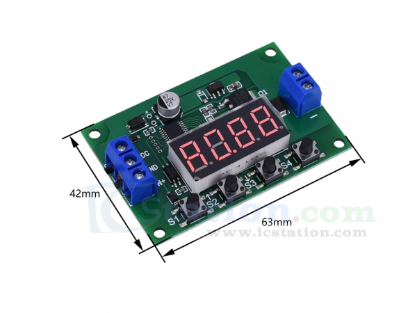 DC 5V-30V Multi-Function Trigger Cycle Timer MOS Delay Controller Module