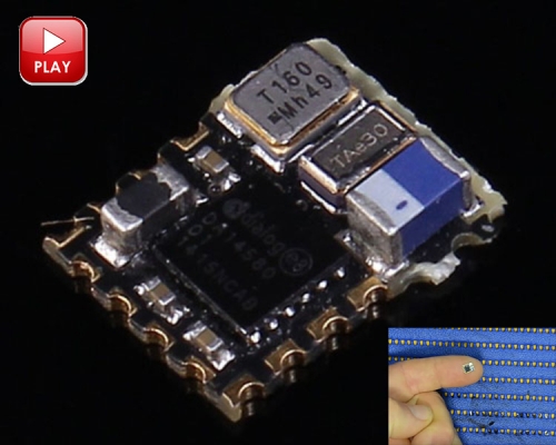 HJ-580LA Micro Wireless BLE Module with Antenna 0.85V-2.2V (No Code) DA14580 5*6.2mm +0dbm Support China ISM 2.4GHz