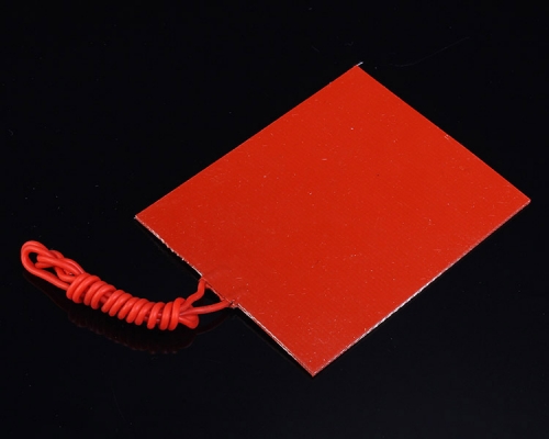 12V 25W Flexible Silicone Rubber Heater Mat Heating Constant Temperature Panel Plate 80x100mm