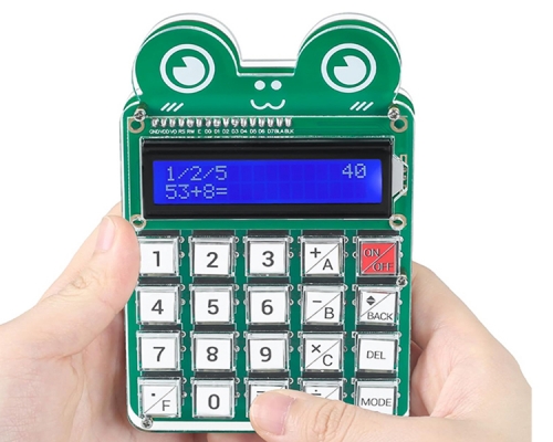 Math Games Soldering Practice Kit, 6-Digit Educational DIY Calculator Kit with Addition Subtraction Multiplication Division Games, Electronic Soldering Projects for School STEM Learning