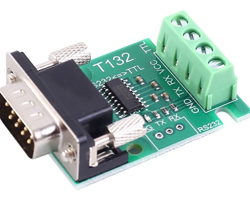 TTL UART to RS232 Bus Converter RS232 to UART Data Analyzer DB9 Male Socket