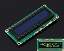 Yellow OLED Display Screen 1602 DC 3.3V-5V 16x2 Display Module for Arduino