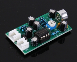 DC 9V-15V Adjustable Audio Monitoring Capacitive Microphone Amplifier Board MIC Auto Gain Control Voice Module