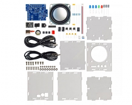 Bluetooth-Compatible Audio Amplifier Electronic Kits, Portable DIY Speaker Kits With Acrylic Shell for School Home Education Electronic Soldering Practice Learning