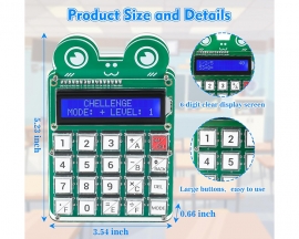 Math Games Soldering Practice Kit, 6-Digit Educational DIY Calculator Kit with Addition Subtraction Multiplication Division Games, Electronic Soldering Projects for School STEM Learning