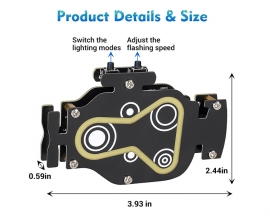 Engine LED Light Kit, DIY Engine Gear Light Soldering Practice Kit with 4 Lighting Effects, Soldering Electronics Project for School STEM Learning and Desk Ornament