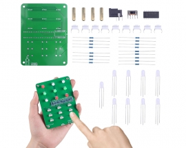 DIY LED Light Chess Game Kit,  Electronics Kit Soldering Projects with Red Green LEDs Power Switch for STEM Education Relaxing Time School Teaching Learning