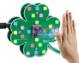 SMD Soldering Practice Kit, Gesture Control LED Light Board Game Soldering Project Kit, Flower Shaped Electronic DIY Kit for College High School STEM Education and Christmas Decoration Gifts