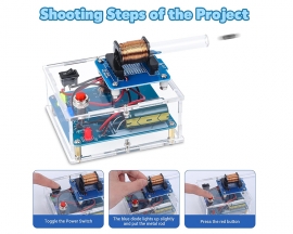 DIY High Voltage Electromagnetic Transmitter Kit 3V Primary Coil Boost Module STEM Kit for School Home Education