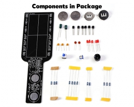 Soldering Practice Kit, Handheld Metal Detector DIY Kit for Beginners, DC 3V-5V Non-Contact Sensor Electronic Kit for Family Project School STEM Education Training Learning