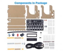 ICStation Electronic Piano Soldering Practice Kit, Mini Upright Piano Soldering Kit with Light-sensitive Vertical Electronics Kit for STEM Education Student DIY Instrument and Creative Present