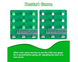 DIY LED Light Chess Game Kit,  Electronics Kit Soldering Projects with Red Green LEDs Power Switch for STEM Education Relaxing Time School Teaching Learning