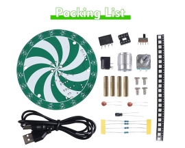 Soldering Learning Kit, ICSTATION SMD WS2812B RGB LED Light Soldering Practice Kit With Knob Adjustable Light Mode and Flashing Speed SMT Soldering Project for STEM Education