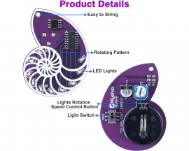 Soldering Learning Kit, LED Seashell Design SMD SMT Learn to Solder Kit, Ideal for Soldering Practice Learning and Wearable Decorative Pendant