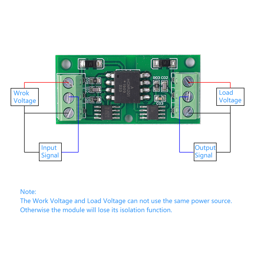 0-10V to 0-10V Voltage Converter HCNR201 Isolated Signal Converter